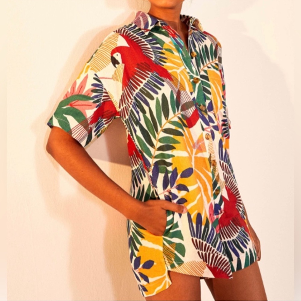 Farm Rio Macaw Romper
